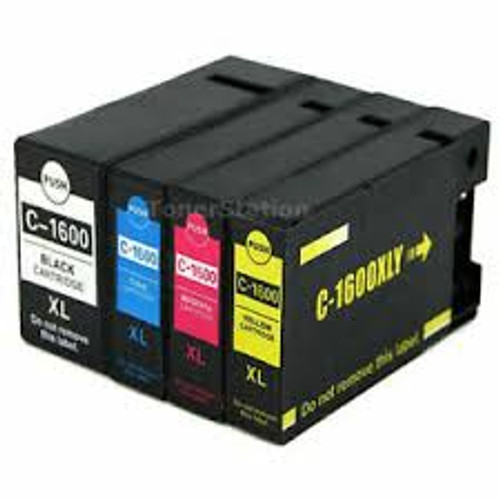 Compatible Canon PGI-1600XL Value Pack (B. C. M. Y)