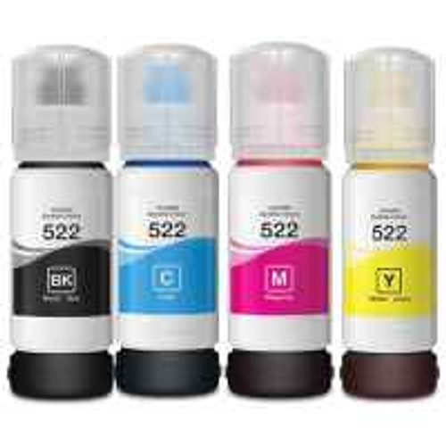 Compatible Epson T522 Value Pack (1 x Black, Cyan, Magenta and Yellow) Ink Bottles Compatible Epson T522 Value Pack (1 x Black, Cyan, Magenta and Yellow) Ink Bottles