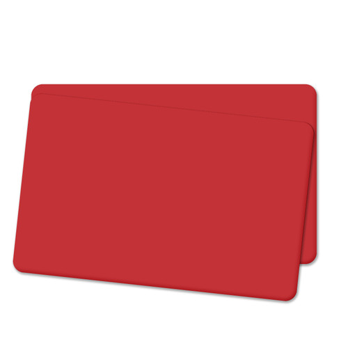 Cards .76mm PVC Food Safe Red Dual Sided CR80 (500 Pack) Cards .76mm PVC Food Safe Red Dual Sided CR80 (500 Pack)