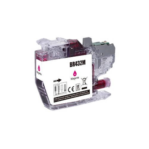 Compatible Brother LC-432XL Magenta Ink Cartridge - 1,500 pages