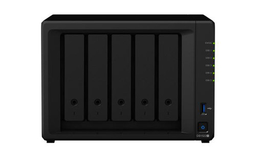 Synology DiskStation DS1522+  5-Bay 3.5" Diskless 4xGbE NAS (Tower), AMD Ryzen R1600 dual core 2.6GHz,8GB RAM,2xUSB3,2x eSATA, 3 Yr Wty
