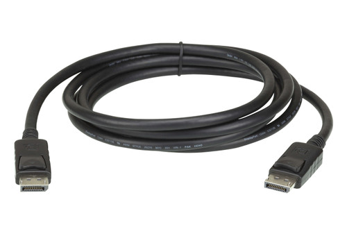 Aten 2m DisplayPort Cable, supports up to 3840 x 2160 @ 60Hz, 28 AWG copper wire construction for high-definition media connections Aten 2m DisplayPort Cable, supports up to 3840 x 2160 @ 60Hz, 28 AWG copper wire construction for high-definition media connections