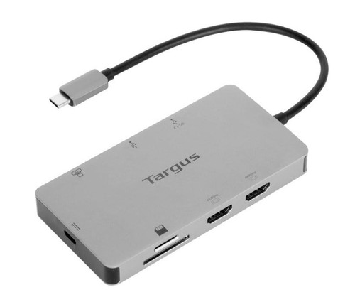 Targus USB-C Dual HDMI 4K Docking Station with 100W Power Delivery Pass-Thru 2xHDMI 2xUSB 3.2 1xSD 1xMicroSD 1xGigabit LAN Targus USB-C Dual HDMI 4K Docking Station with 100W Power Delivery Pass-Thru 2xHDMI 2xUSB 3.2 1xSD 1xMicroSD 1xGigabit LAN