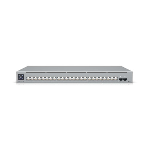 Ubiquiti UniFi Network, 24-Port, POE 400W, (8) 2.5GbEPoE++, (16) GbE Ports - (8) PoE+,  (8) PoE++, (2)10G SFP+, Layer3, Rack Mount, Incl 2Yr Warr