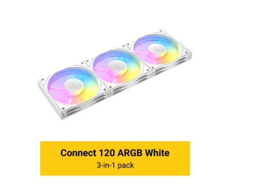 Antec C120 ARGB White 3PK Performance 120mm PWM Fan - FAN: 4-pin PWM | LED: 3-pin, Vibration Absorbing and Anti-Noise Pads Antec C120 ARGB White 3PK Performance 120mm PWM Fan - FAN: 4-pin PWM | LED: 3-pin, Vibration Absorbing and Anti-Noise Pads