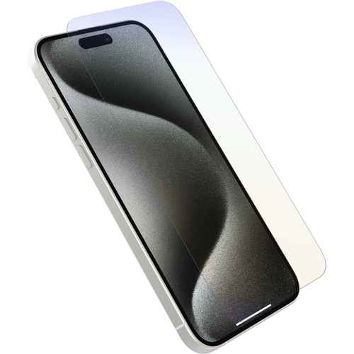 OtterBox Premium Pro Glass Antimicribial Anti-Blue Light Apple iPhone 15 Pro Max (6.7') Screen Protector Clear - (77-93990)