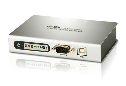 Aten Serial Hub 4 Port USB to RS232 Converter w/ 1.8m cable, Supports Hot-Swapping & Plug and Play Aten Serial Hub 4 Port USB to RS232 Converter w/ 1.8m cable, Supports Hot-Swapping & Plug and Play