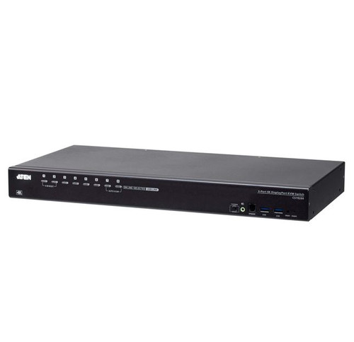 Aten CS19208 8-Port USB 3.0 4K Display Port KVM Switch, Superior video quality, Cascadable to two levels, Multi-display feauture, Video DynaSync Aten CS19208 8-Port USB 3.0 4K Display Port KVM Switch, Superior video quality, Cascadable to two levels, Multi-display feauture, Video DynaSync