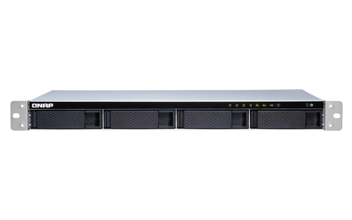 QNAP TS-431XeU-2G, 4-Bay quad-core 1.7 GHz short-depth rackmount NAS with 100W power supply, 2GB DDR3 SODIMM RAM (max 8GB), SATA 6Gb/s