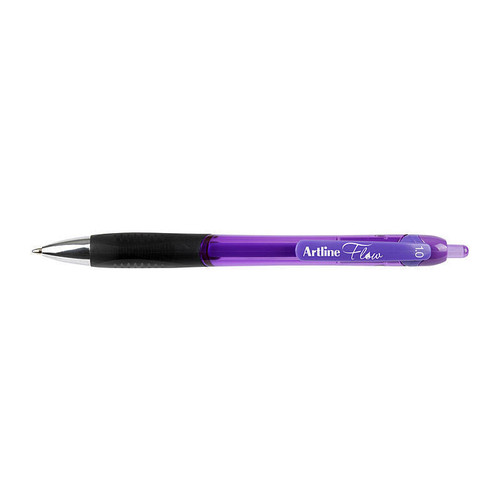 Artline Flow Retractable Pen Purple Box of 12