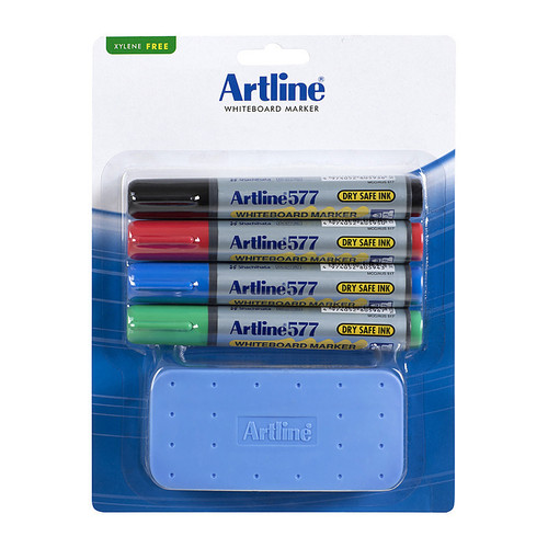 Artline 577 Whiteboard Marker Kit