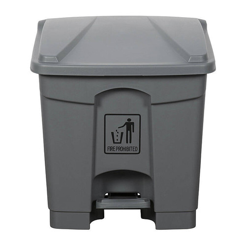 Cleanlink Rubsh Bin With Pedal 30L Gry