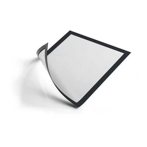 Durable Duraframe Magnetic Sign Holder A4 Black Pack of 5