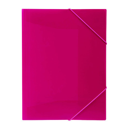 Marbig Document File With Elastic Pink