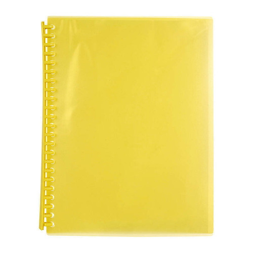 Marbig Display Book Refills A4 20P Transparent Yellow