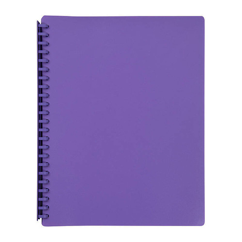 Marbig Display Book A4 Refillable Purple