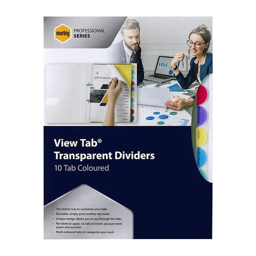 Marbig Pro Dividers 5 Tab Col Pp A4 10T