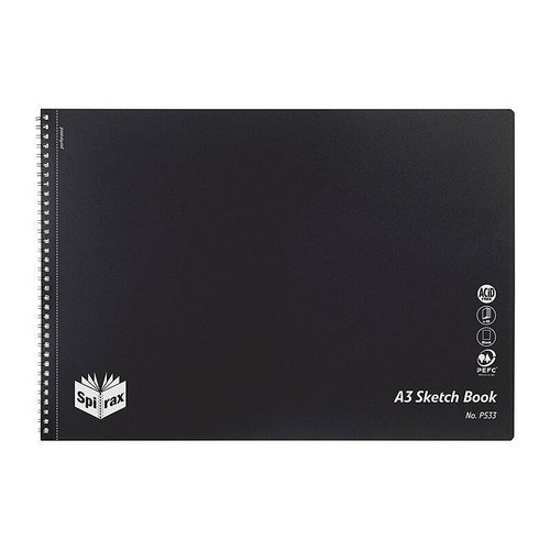 Spirax P533 Polypropylene Sketch Book A3 Pack of 10