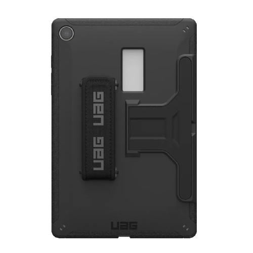 UAG Scout Samsung Tab A9+ with Kickstand & Handstrap Case - Black(224450114040), DROP+ Military Standard, Impact-Resistant Core, Featherlight