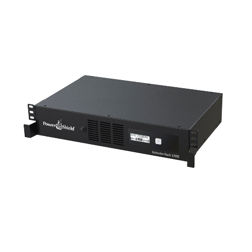 PowerShield Defender RackMount 1500VA, 2RU Shallow depth UPS, 5 AUS sockets, user-replaceable batteries, 2-year warranty PowerShield Defender RackMount 1500VA, 2RU Shallow depth UPS, 5 AUS sockets, user-replaceable batteries, 2-year warranty