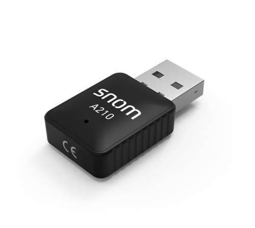 Snom A210 WiFi Dongle, Adds a WiFi option to your desk phone, Wireless telephony anywhere, Encryption: WPA-PSK/WPA2-PSK; WPA/WPA2; WEP