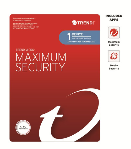 Trend Micro Maximum Security (1 Device) 1 Year Add-on Auto Renew OEM Trend Micro Maximum Security (1 Device) 1 Year Add-on Auto Renew OEM