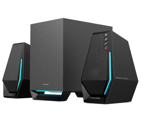 Edifier G1500 MAX 2.1 Wireless Gaming Speakers - 2.5' full range speaker driver unit and equipped with a 4' subwoofer for optimum bass