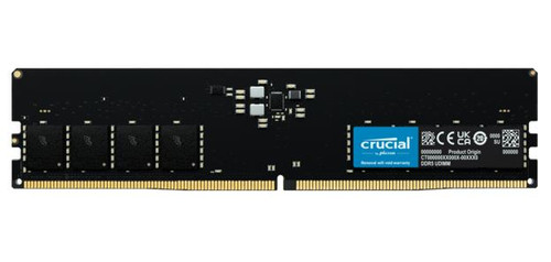 Crucial 64GB (1x64GB) DDR5 UDIMM 5600MHz CL46 Desktop PC Memory Crucial 64GB (1x64GB) DDR5 UDIMM 5600MHz CL46 Desktop PC Memory