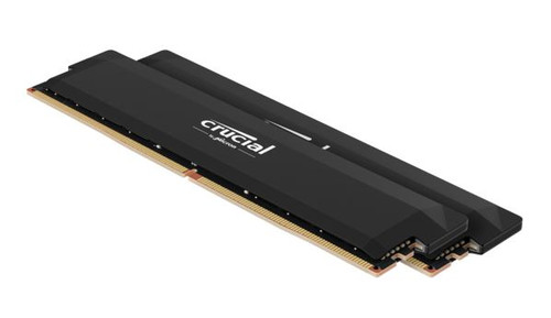 Crucial Pro 64GB (2x32GB) DDR5 UDIMM 6000MHz CL40 Black Heat Spreader Support Intel XMP AMD Ryzen for Desktop PC Gaming Memory Crucial Pro 64GB (2x32GB) DDR5 UDIMM 6000MHz CL40 Black Heat Spreader Support Intel XMP AMD Ryzen for Desktop PC Gaming Memory