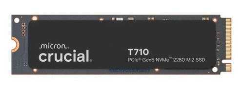 Crucial T710 2TB PCIe Gen5 NVMe 2280 SSD - 14500/13800 MB/s R/W 1200TBW 1500K IOPs 1.5M hrs MTTF with DirectStorage for Intel & AMD