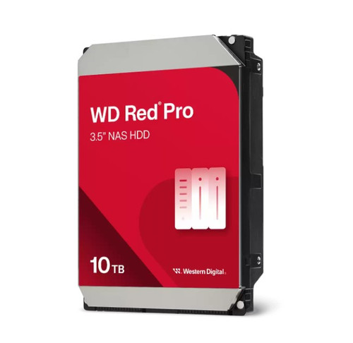 Western Digital WD Red Pro 10TB 3.5' NAS HDD SATA 7200RPM 512MB up to 267MB/s CMR 5yrs warranty Western Digital WD Red Pro 10TB 3.5' NAS HDD SATA 7200RPM 512MB up to 267MB/s CMR 5yrs warranty