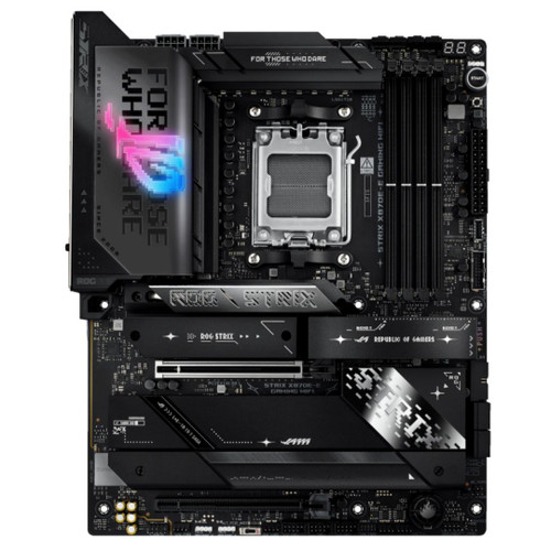 ASUS AMD ROG STRIX X870E-E GAMING WIFI (AM5) ATX Motherboard 4x DDR5 192GB, 1x PCIe 5.0 x16 slot, 5x M.2 slots, 4x SATA, Wi-Fi 7, Realtek 5Gb Ethernet ASUS AMD ROG STRIX X870E-E GAMING WIFI (AM5) ATX Motherboard 4x DDR5 192GB, 1x PCIe 5.0 x16 slot, 5x M.2 slots, 4x SATA, Wi-Fi 7, Realtek 5Gb Ethernet