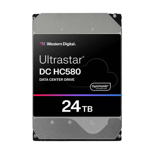 Western Digital WD Ultrastar 24TB DC 3.5in 26.1 512 7200RPM SATA ULTRA 512E SE NP3 DC HC580 WUH722424ALE6L4