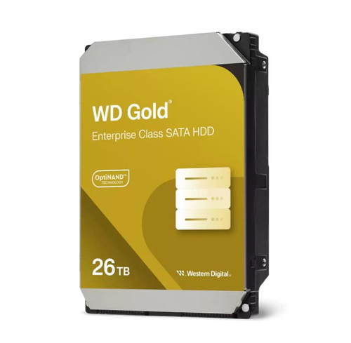 Western Digital WD Gold Enterprise Class SATA HDD - 26TB 3.5' SATA 6Gb/s 7200RPM 512MB 291MB/s 5yrs warranty Western Digital WD Gold Enterprise Class SATA HDD - 26TB 3.5' SATA 6Gb/s 7200RPM 512MB 291MB/s 5yrs warranty
