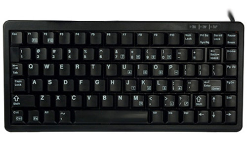 Cherry Compact  84-4100BCL 83 keys, USB/PS2, Black - No Windows key