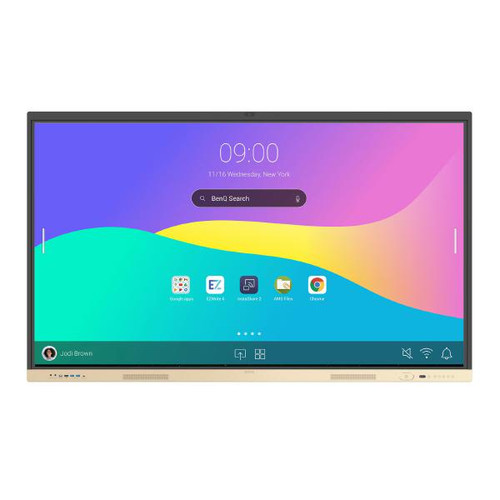 BenQ RE7504FV 75", 16:9 IFP 4K 3840 x 2160, Essential Series with Google GMS w/built-in cam/NFC reader