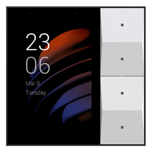AKUBELA 4 TOUCH SCREEN 2 GANG IN GREY LINUX VERSION