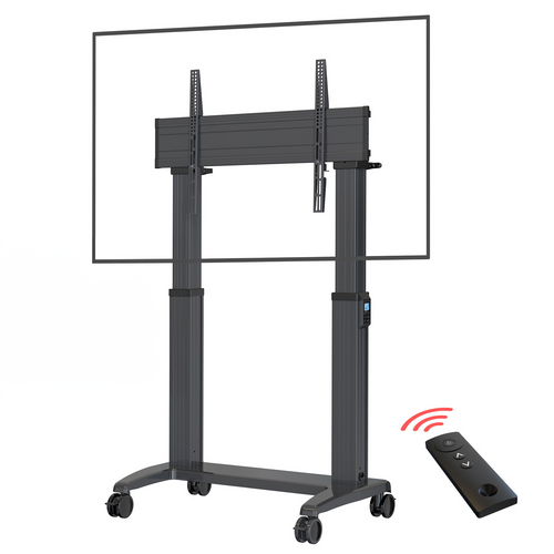 NORTH BAYOU HEAVY DUTY ELECTRIC HEIGHT ADJUST TV TROLLEY 65 - 100 136KG NORTH BAYOU HEAVY DUTY ELECTRIC HEIGHT ADJUST TV TROLLEY 65 - 100 136KG