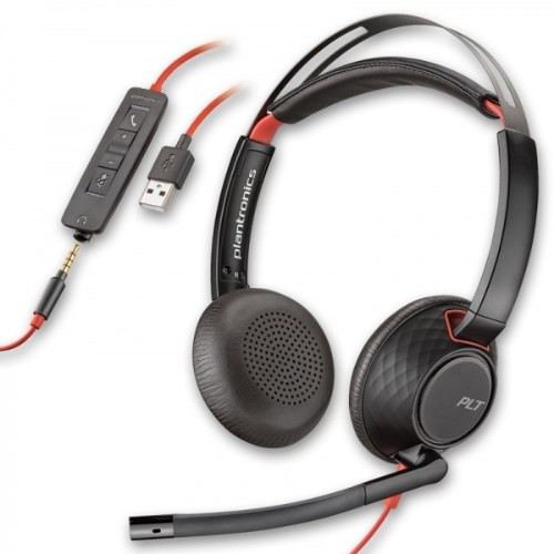 POLY BLACKWIRE 5220 USB-A HEAD SET DIB