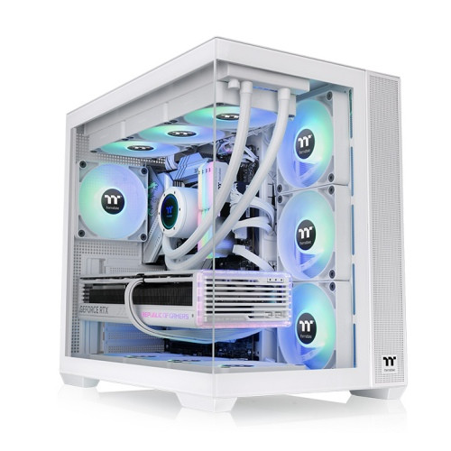 Thermaltake CA-1Z2-00M6WN-00, Mid-Tower, View 380 Tempered Glass ARGB, Drive Bays: 1x3.5", 2x2.5", Expansion Slots: 7, Motherboard Support: Mini-ITX/Micro-ATX/ATX, Pre-Installed Fan: 4x120mm, Snow, 3 Year Warranty Thermaltake CA-1Z2-00M6WN-00, Mid-Tower, View 380 Tempered Glass ARGB, Drive Bays: 1x3.5", 2x2.5", Expansion Slots: 7, Motherboard Support: Mini-ITX/Micro-ATX/ATX, Pre-Installed Fan: 4x120mm, Snow, 3 Year Warranty