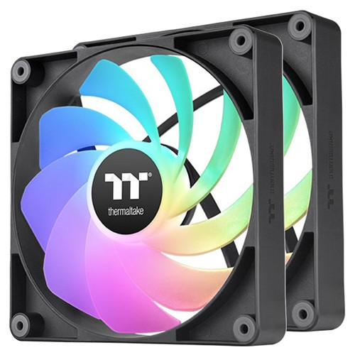 Thermaltake CL-F174-PL14SW-A, CT140 Reverse ARGB Sync PC Cooling Fan, Fan Size: 140mm, PWM, Airflow: 94.95CFM, Noise: 32.8dBA, Pack of 2, Black, 2 Year Warranty Thermaltake CL-F174-PL14SW-A, CT140 Reverse ARGB Sync PC Cooling Fan, Fan Size: 140mm, PWM, Airflow: 94.95CFM, Noise: 32.8dBA, Pack of 2, Black, 2 Year Warranty