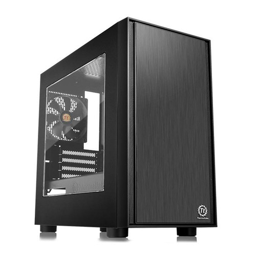 Thermaltake CA-1J1-00S1WN-00, Versa H17 Window, Micro-ATX Case, Drive Bays: 2x3.5", 2x2.5", Expansion Slot: 4, Motherboard Support: Mini-ITX/Micro-ATX, Pre-Installed Fan: 1x120mm, Black, 2 Year Warranty Thermaltake CA-1J1-00S1WN-00, Versa H17 Window, Micro-ATX Case, Drive Bays: 2x3.5", 2x2.5", Expansion Slot: 4, Motherboard Support: Mini-ITX/Micro-ATX, Pre-Installed Fan: 1x120mm, Black, 2 Year Warranty