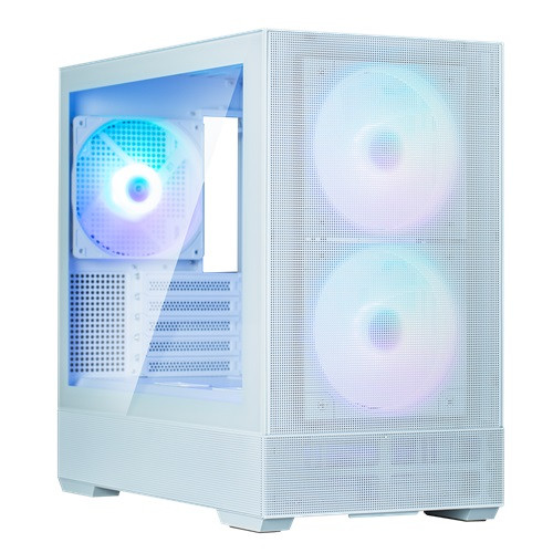 Zalman P30 AIR WHITE, Mini-Tower, Tempered Glass, Drive Ways: 2x Combo (3.5" or 2.5"), 3x 2.5", Expansion Slot: 5, Motherboard Support: mATX / Mini-ITX, Pre-Installed Fan: 3x 140mm ARGB, 1 Year Warranty Zalman P30 AIR WHITE, Mini-Tower, Tempered Glass, Drive Ways: 2x Combo (3.5" or 2.5"), 3x 2.5", Expansion Slot: 5, Motherboard Support: mATX / Mini-ITX, Pre-Installed Fan: 3x 140mm ARGB, 1 Year Warranty