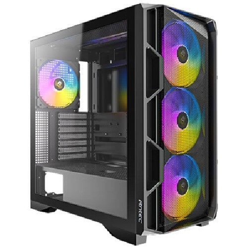 Antec AX1000 ARGB E-ATX ATX Micro-ATX ITX LED Control button USB3.0 x2 Type-C 3.2 Gen2 x1 Tempered Glass Side Panel Mid-Tower Gaming Case