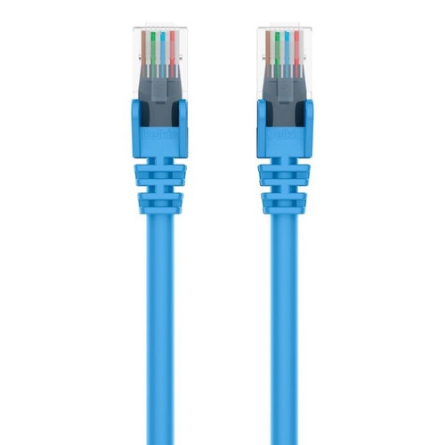 Belkin Cat6 Network Cables (1M) - Blue (A3L980bt01MBLUS), Gold Plated Connector, Snagless Prevents Breaking & Cracking, 2 Years Warranty
