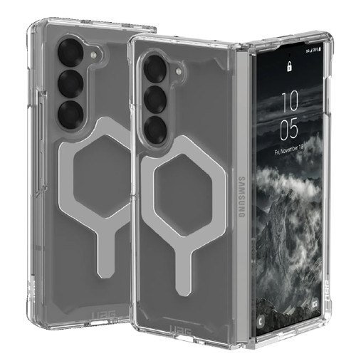 UAG Plyo Pro Samsung Galaxy Z Fold6 5G (7.6') Rugged Case - Ice/Silver (214453114333), DROP+ Military Standard, Air-soft Corners,10 Years Warranty