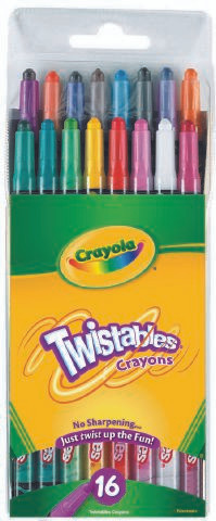 Crayons Twistables Crayola 529701 Pack 16 Assorted Colours