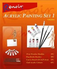 Paint Set Renoir Acrylic WRD001 Set 1
