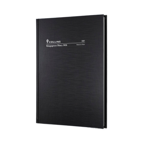 Diary Collins Kingsgrove A5 Week to an Opening Black Y2026 381P99