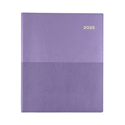 Diary Collins Vanessa Wiro A4 Short / Quarto Week to View Purple Y2026 325V55